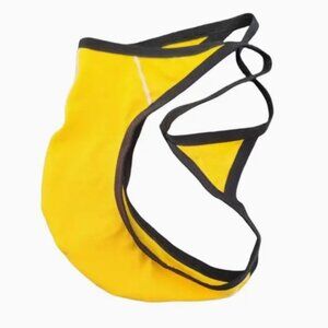 Yellow Cotton Thong Underwear Large Pouch XL